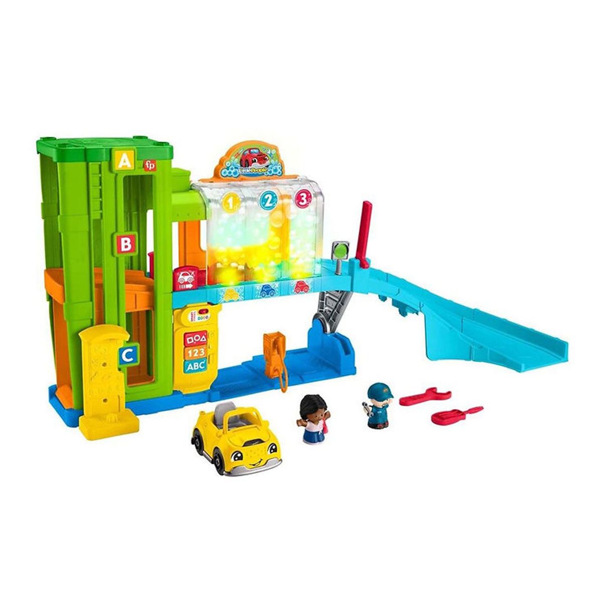 Fisher Price - Little People - Bilvask med Lysshow