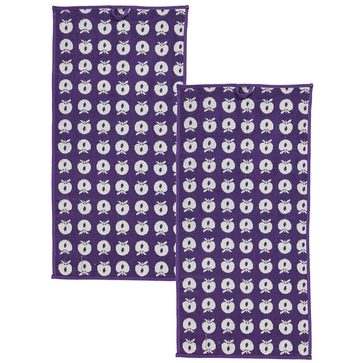 Småfolk Håndklæde - 2-pak - 50x100 - Purple Heart