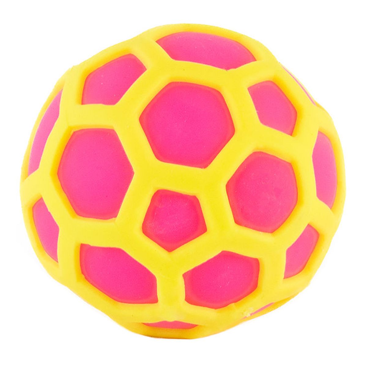 Keycraft Legetøj - Atomic Squeeze Ball - Gul/Pink