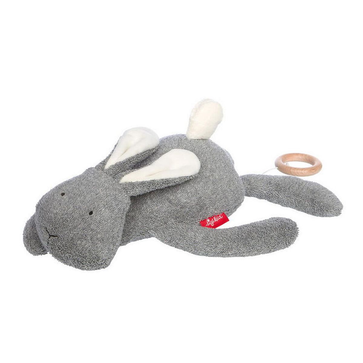 Sigikid Bamse m. Musik - Rabbit - 40 cm - Grey