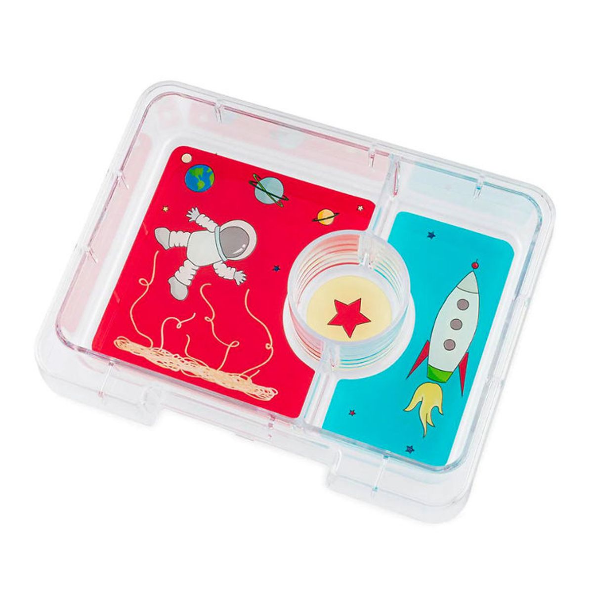 Yumbox Indsatsbakke m. 3 Rum - Snack - Rocket