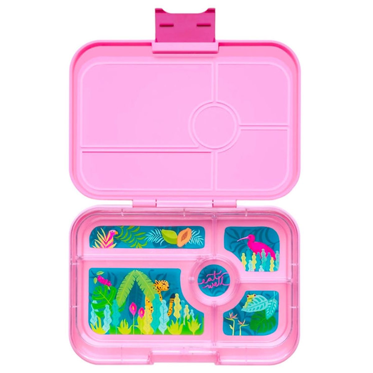 Yumbox Madkasse m. 5 Rum - Bento Tapas - Capri Pink/Jungle