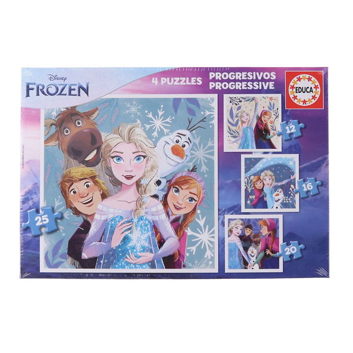 Educa Puslespil - Frozen - 12-16-20-25 Brikker