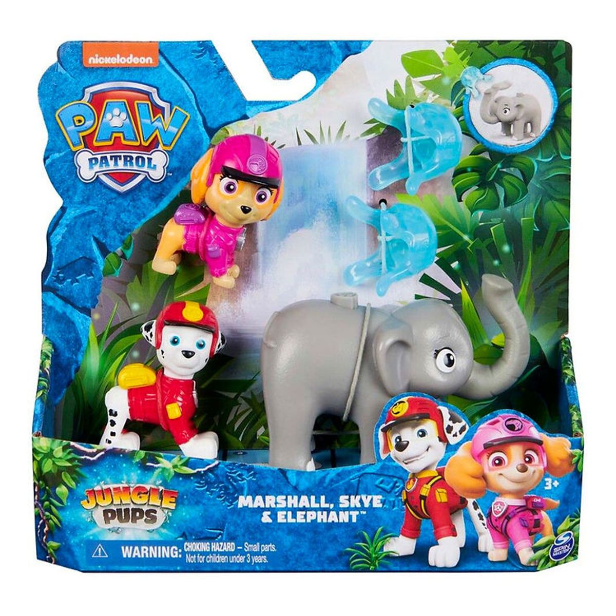 Paw Patrol Legesæt - 10 cm - Marshall, Skye & Elephant