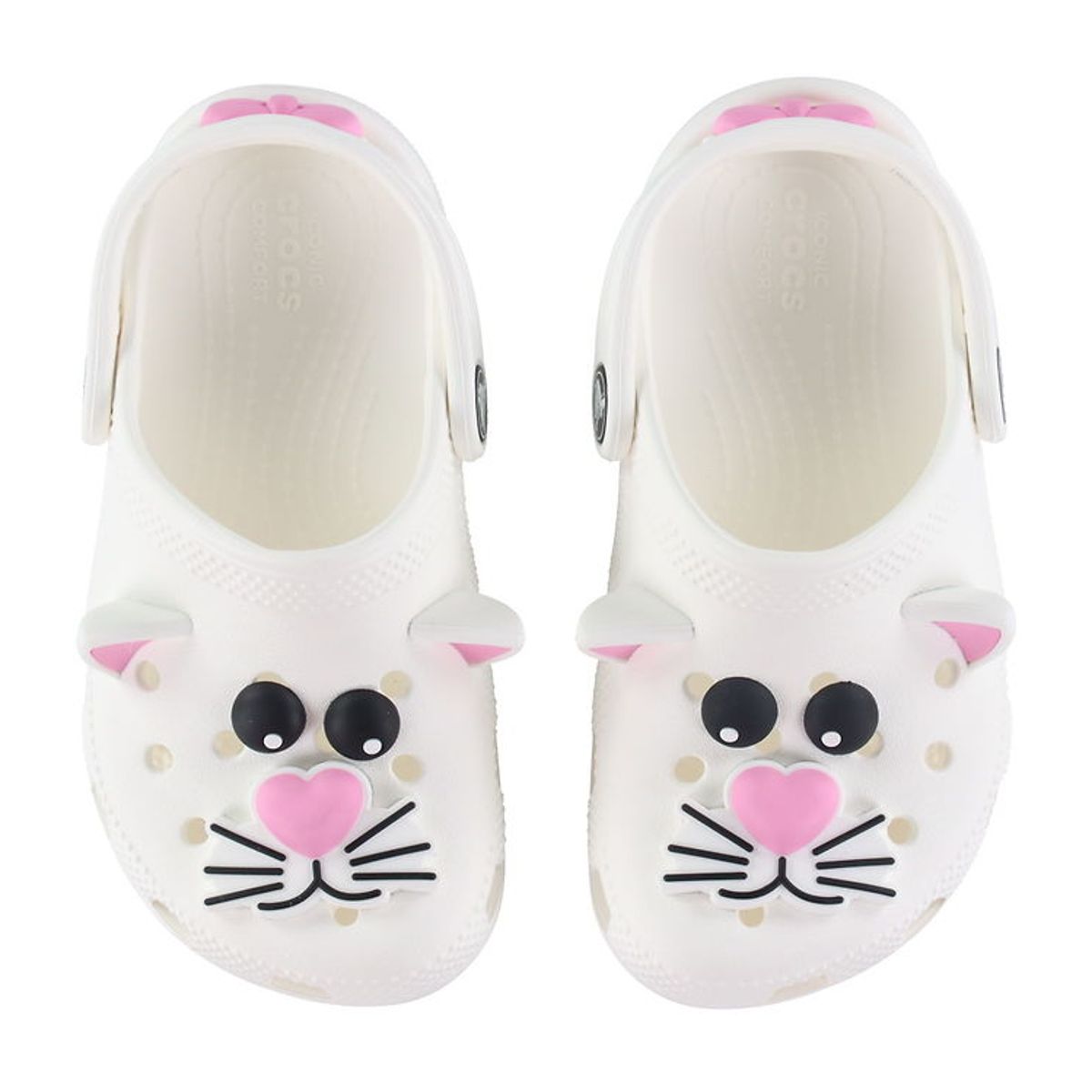 Crocs Sandaler - Classic IAM Cat Clog T - Hvid/Pink