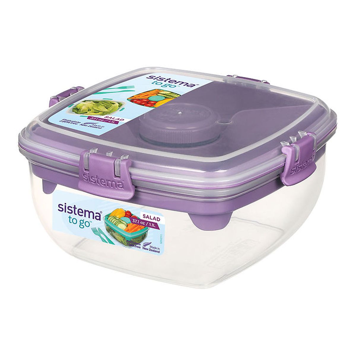 Sistema Madkasse - Salad To Go 1,1L - Lilla