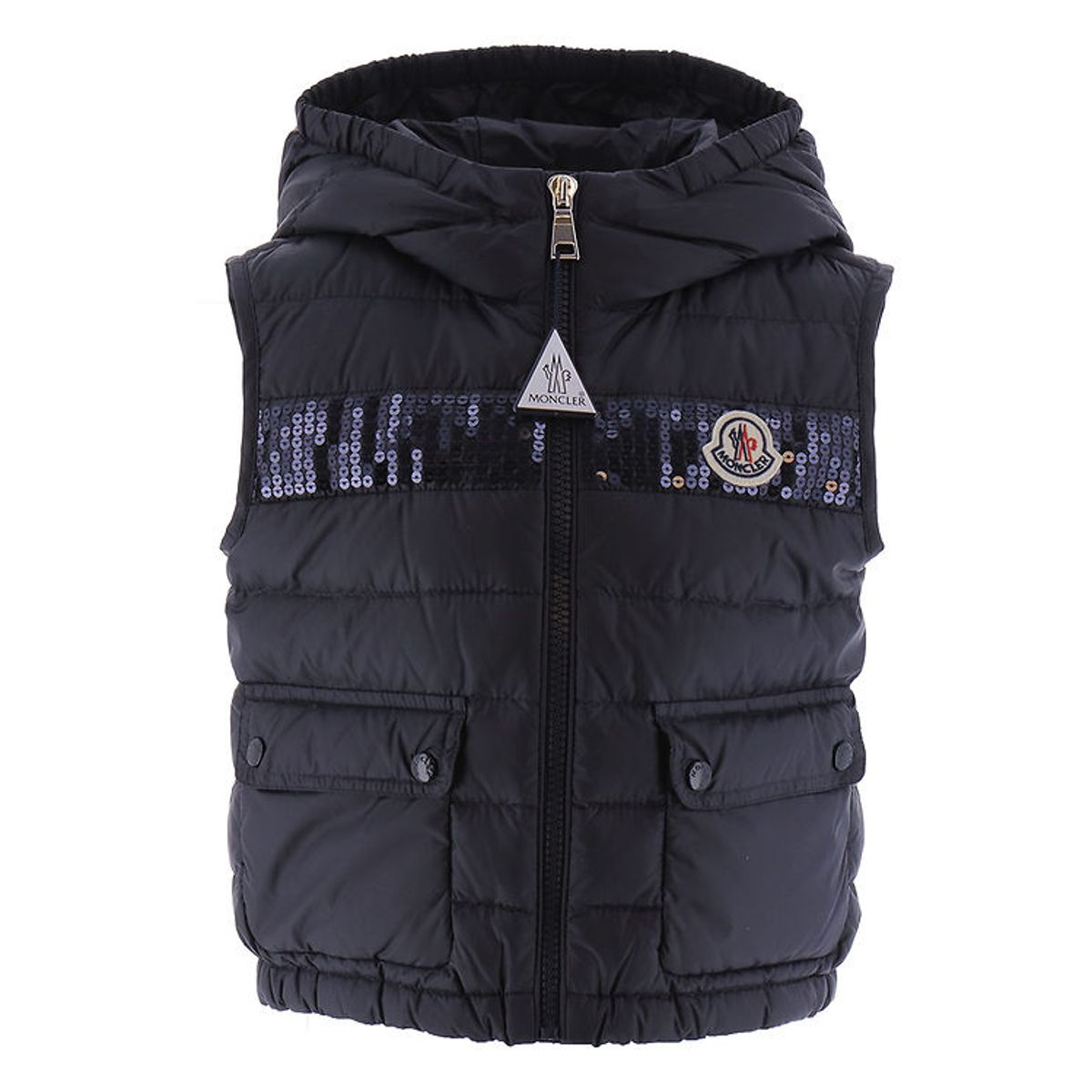 Moncler Dunvest - Esi - Navy m. Pailletter