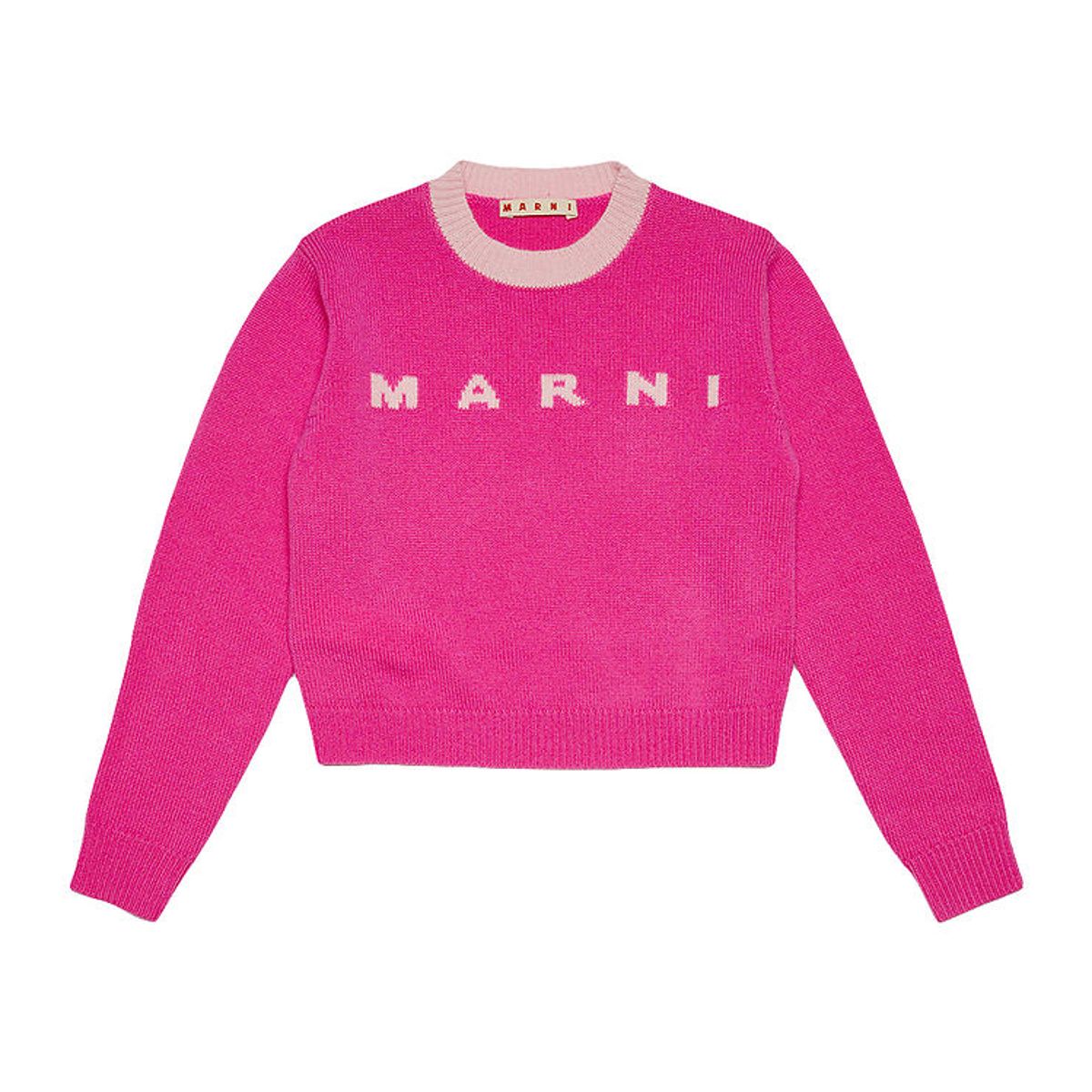 Marni Bluse - Crepped - Uld - Pink m. Rosa