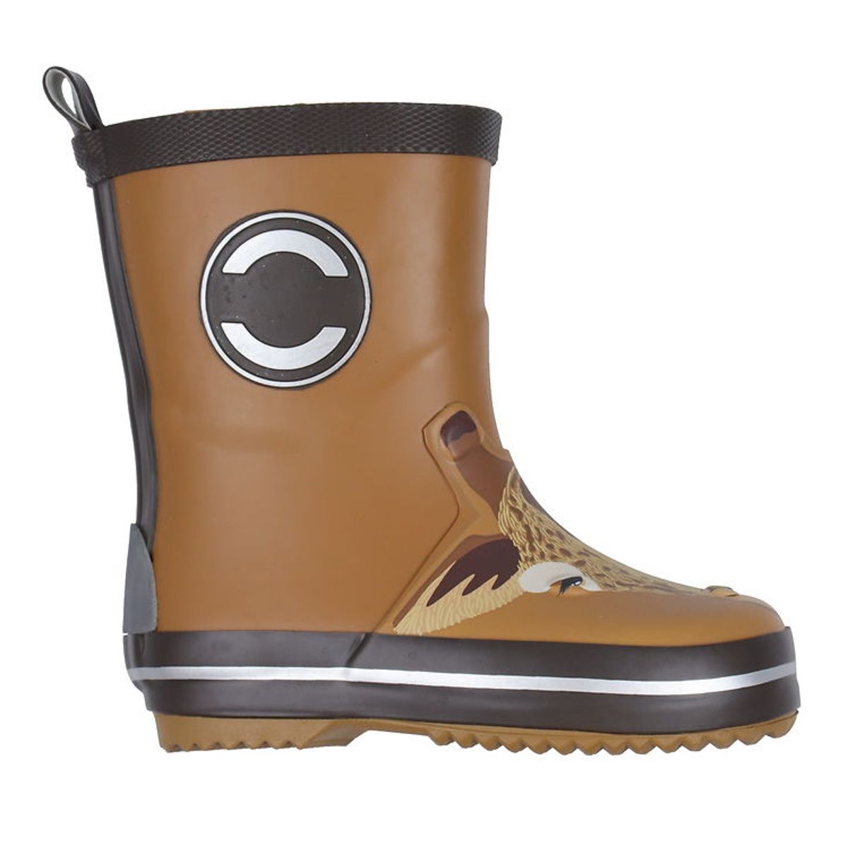 Mikk-Line Gummistøvler - Wellies - Brown Sugar m. Giraf