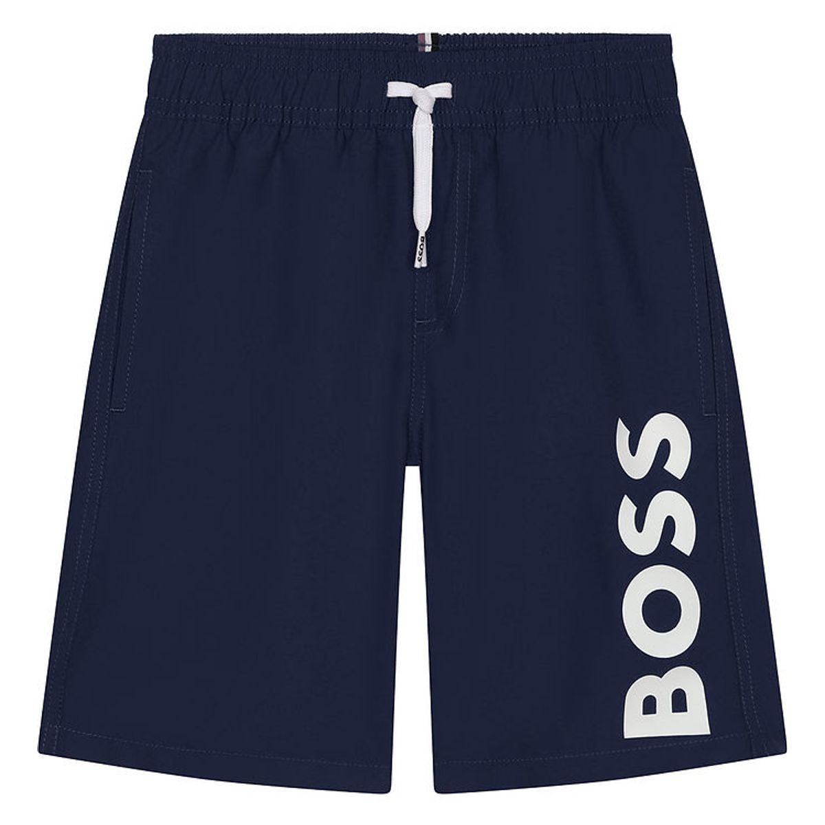 BOSS Badeshorts - Navy m. Hvid