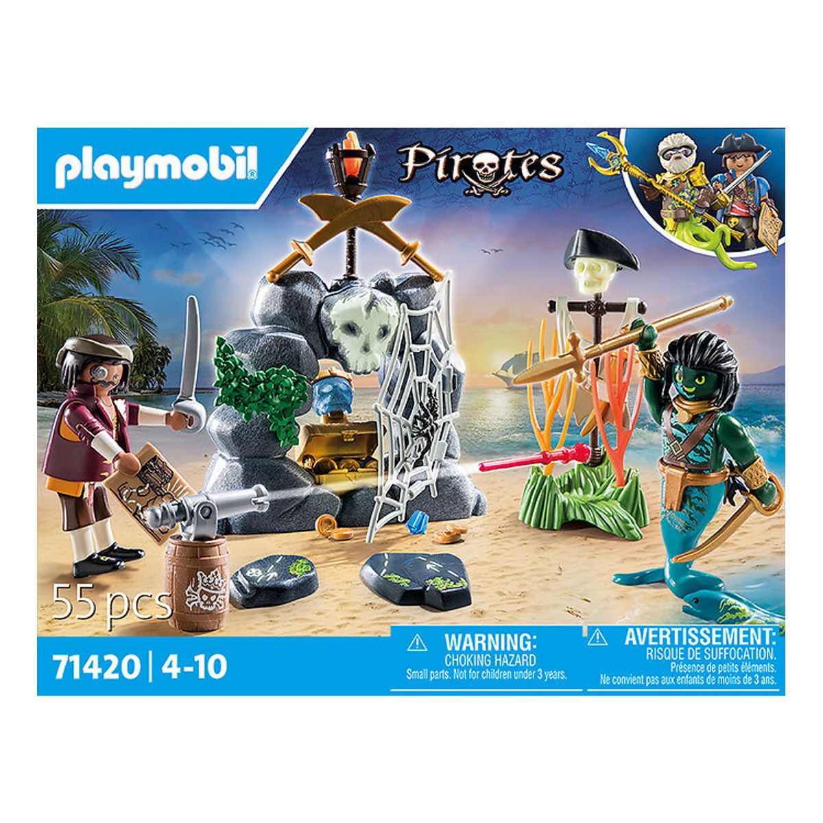 Playmobil Pirates - Skattejagt - 71420 - 55 Dele