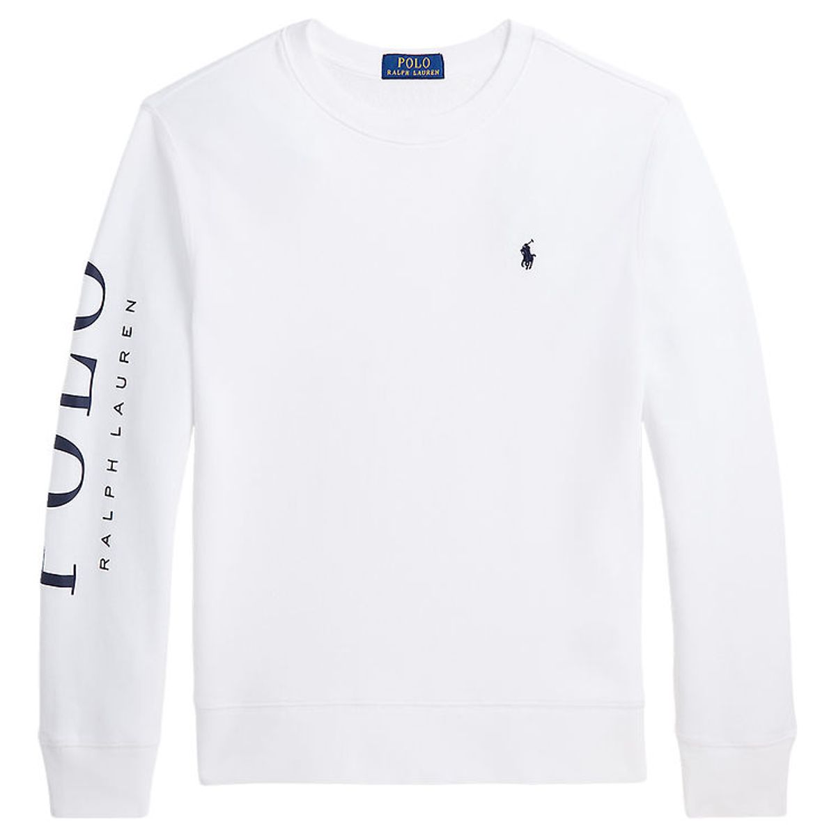 Polo Ralph Lauren Sweatshirt - Hvid m. Navy