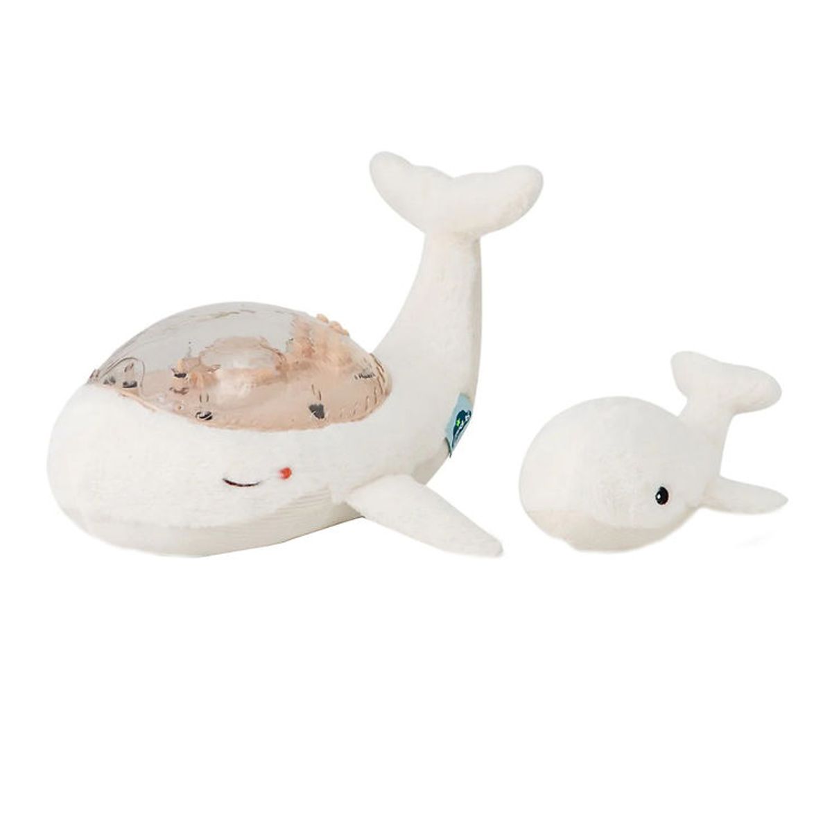 Cloud-B Natlampe m. Lyd - Tranquil Whale m. Unge - 30x28x13 cm -