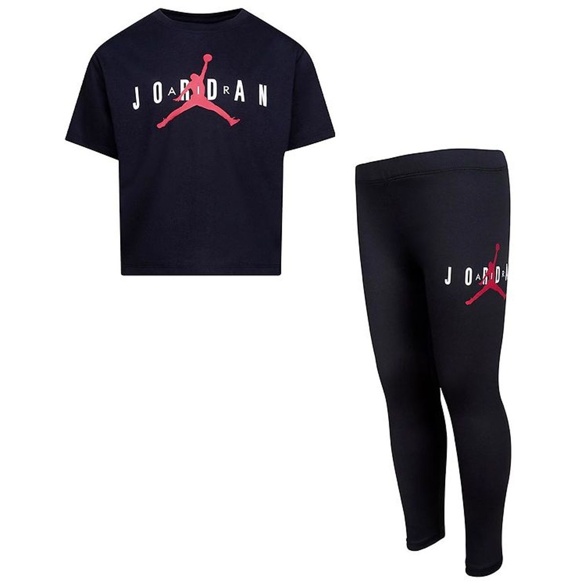 Jordan Sæt - T-shirt/Leggings - Sustainable - Sort