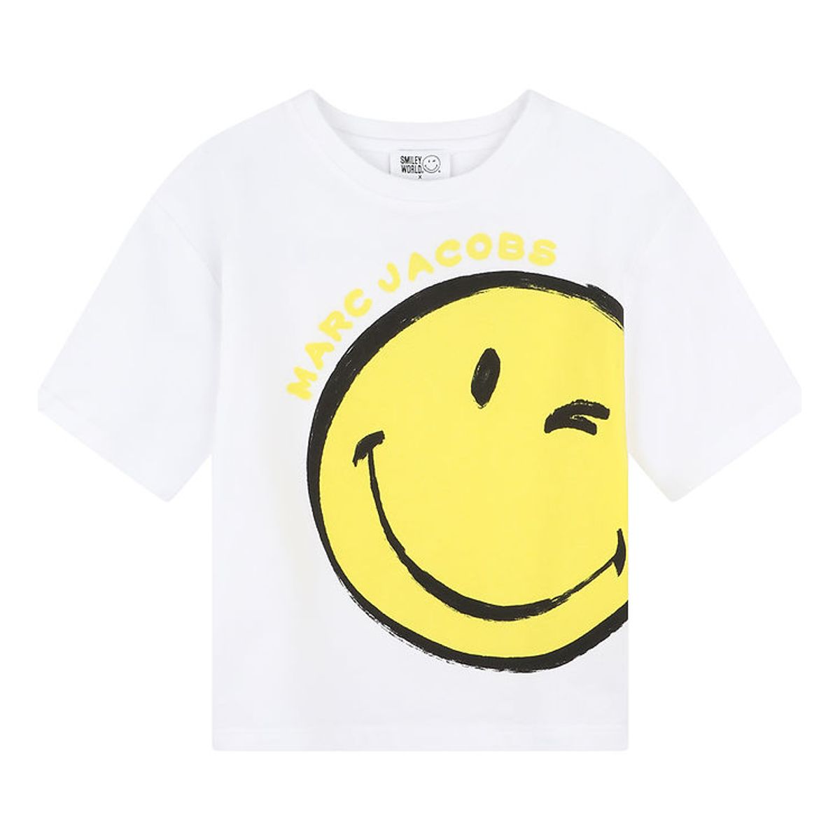 Little Marc Jacobs T-shirt - Hvid/Gul m. Smiley