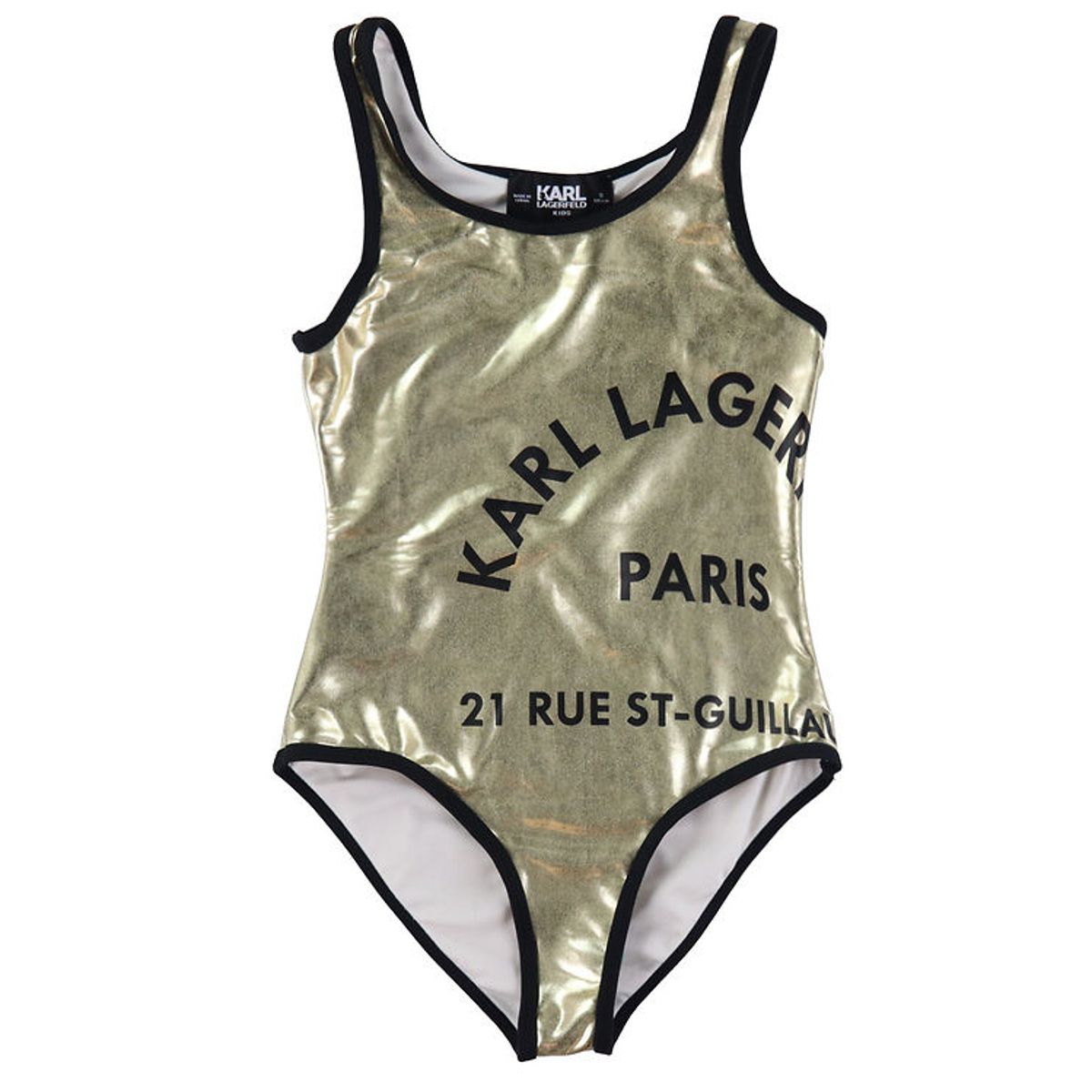 Karl Lagerfeld Badedragt - Guld m. Sort