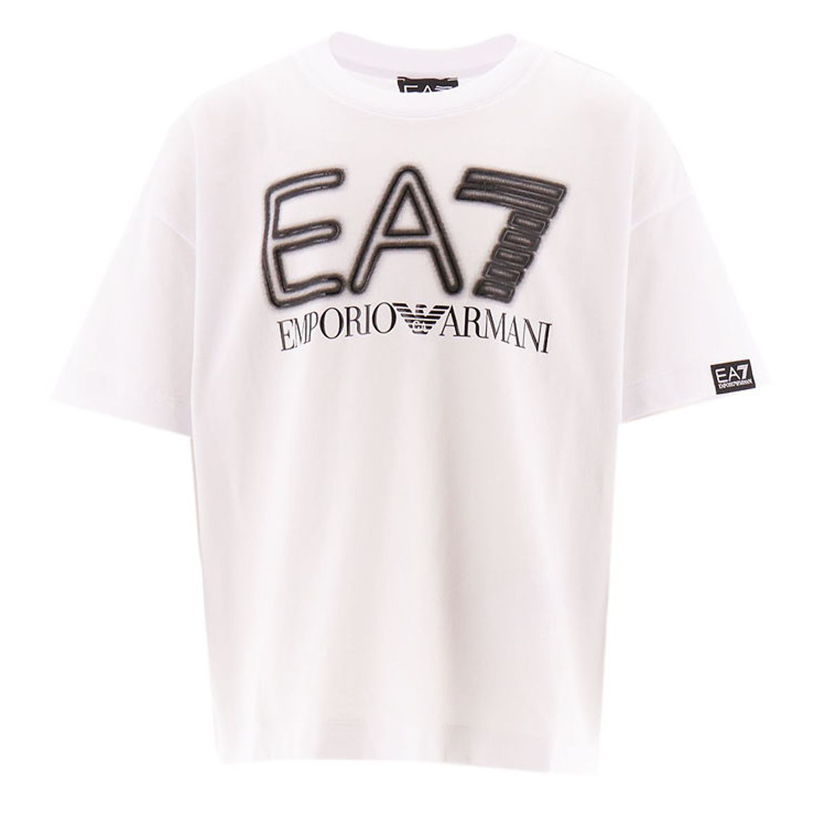 EA7 T-shirt - Hvid m. Sort