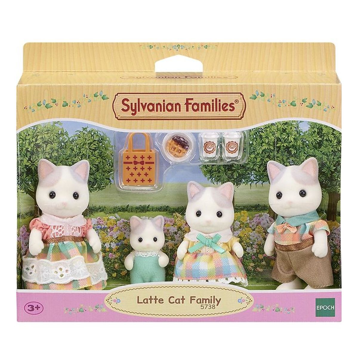 Sylvanian Families - Latte Cat Family - 5738