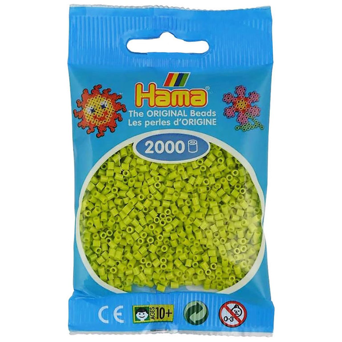 Hama Mini Perler - 2000 stk. - 104 Lime