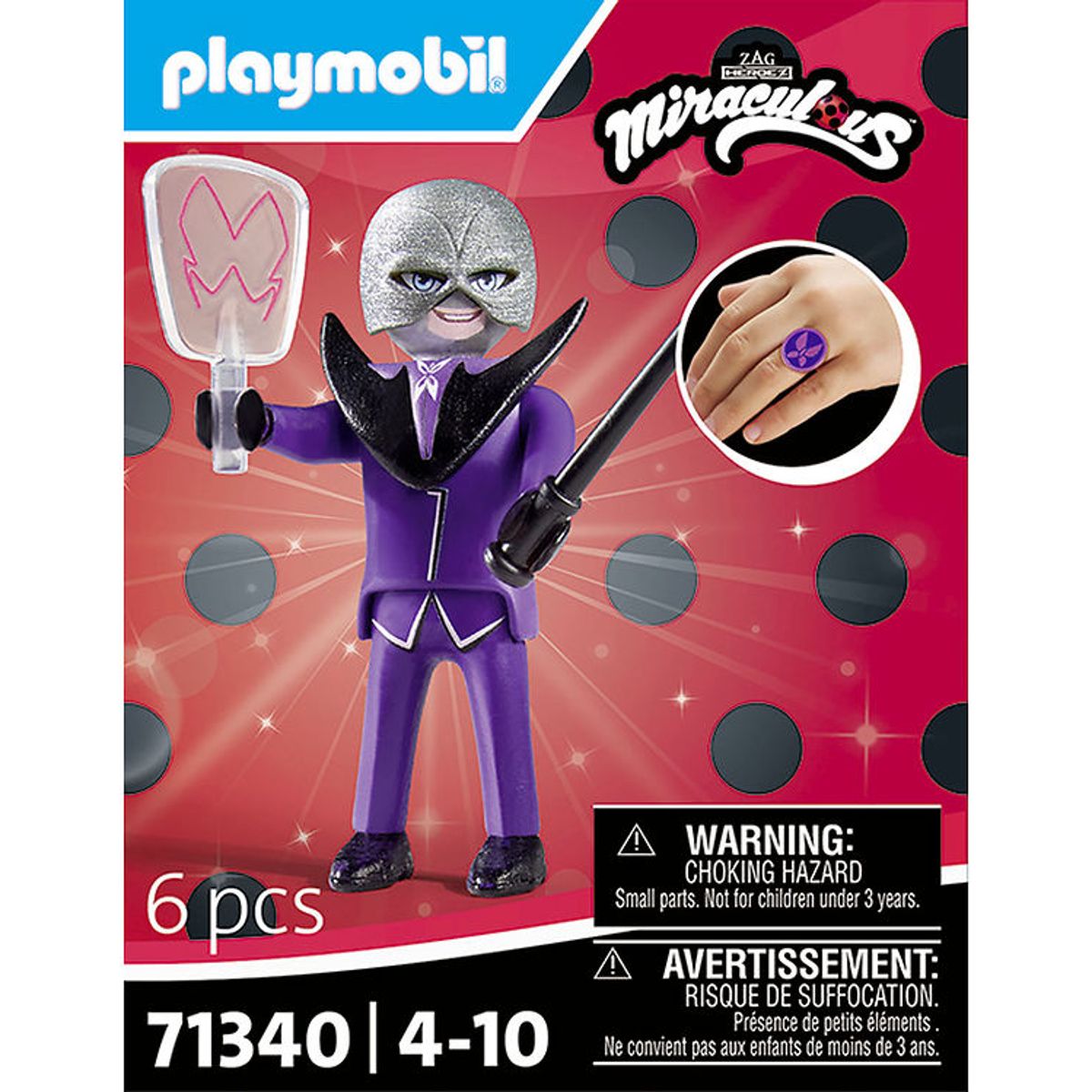 Playmobil Miraculous - Hawk Moth - 71340 - 6 Dele