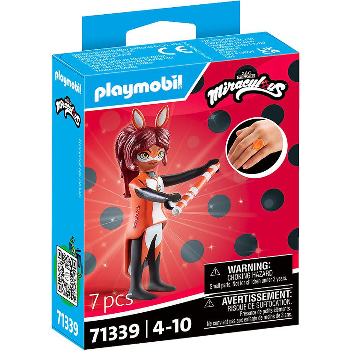 Playmobil Miraculous - Rena Rouge - 7 Dele - 71339