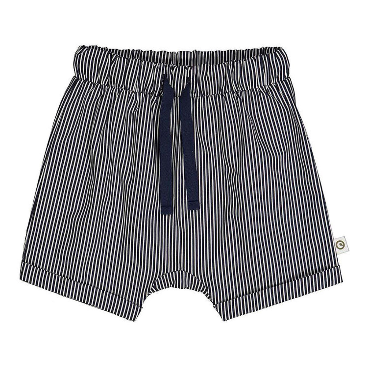 Müsli Shorts - Poplin Stripe - Balsam Cream/Blue Night