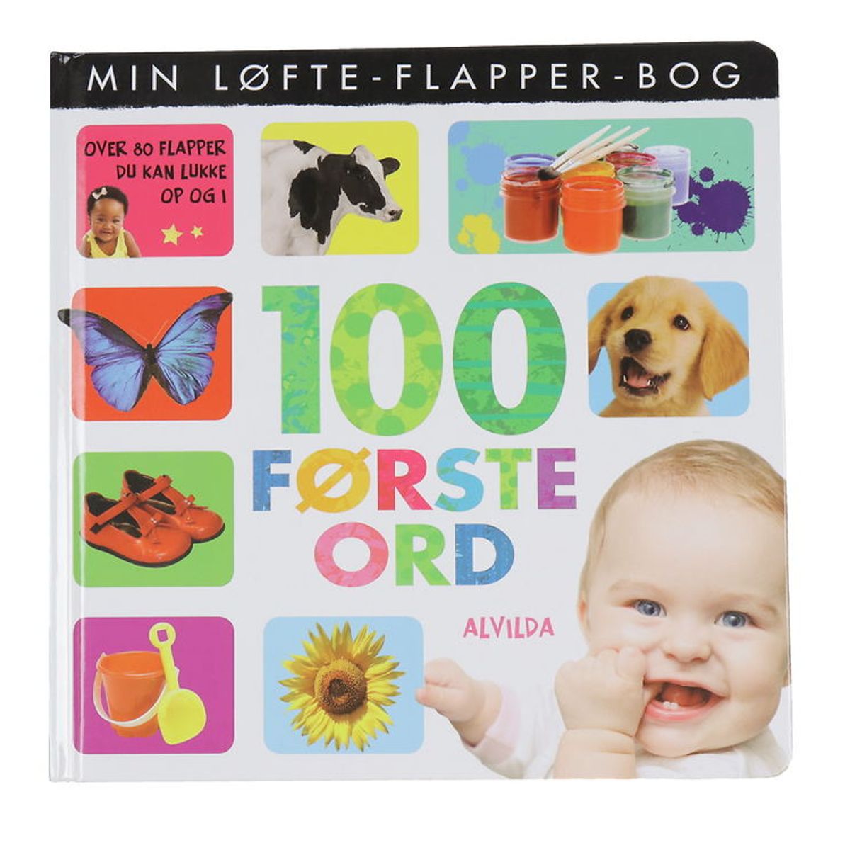 Alvilda Bog - Min Løfte-Flapper-Bog - 100 Første Ord - Dansk