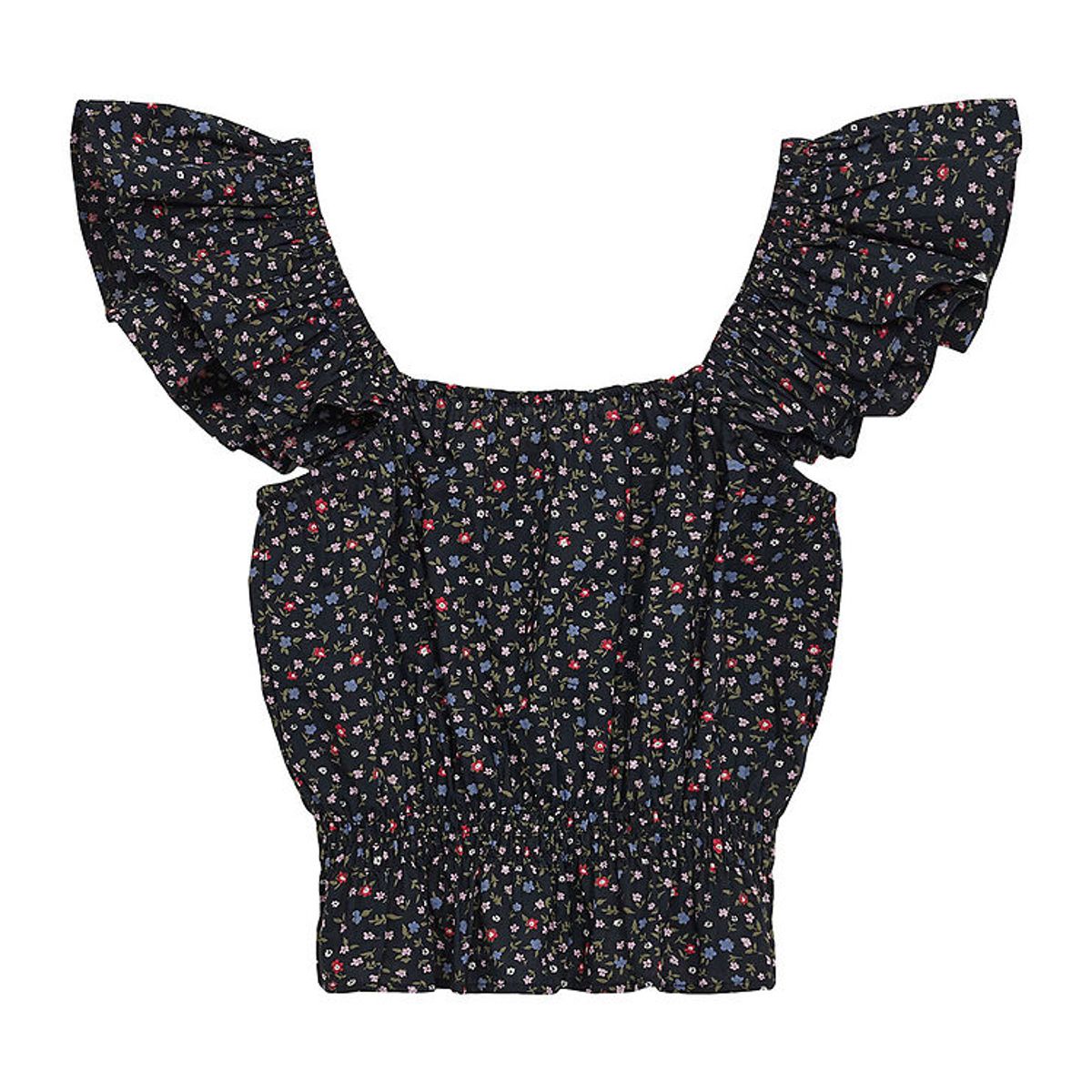 Designers Remix Top - Serena Flare - Navy/Mini Flower