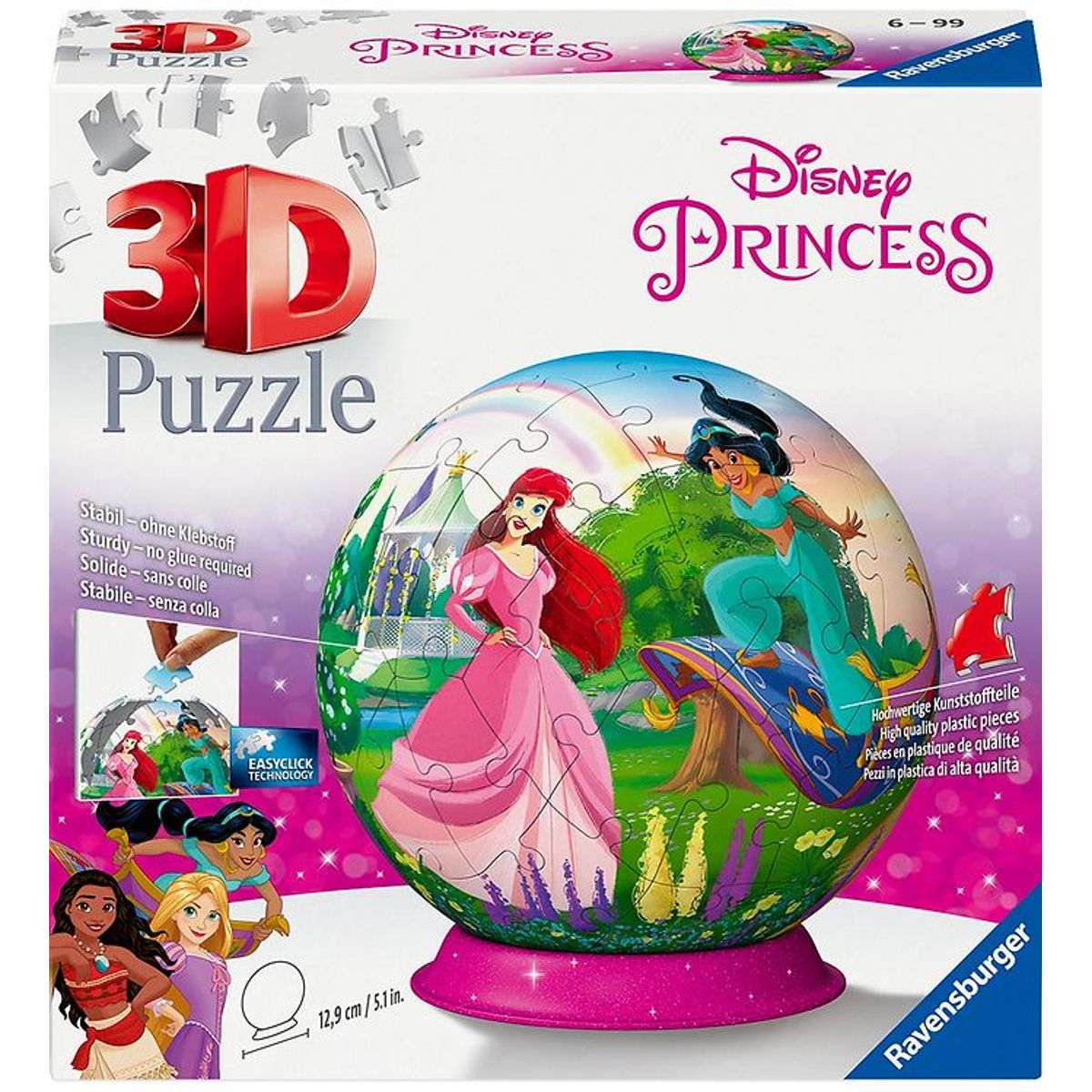 Ravensburger 3D Puslespil - 72 Brikker - Disney Princess