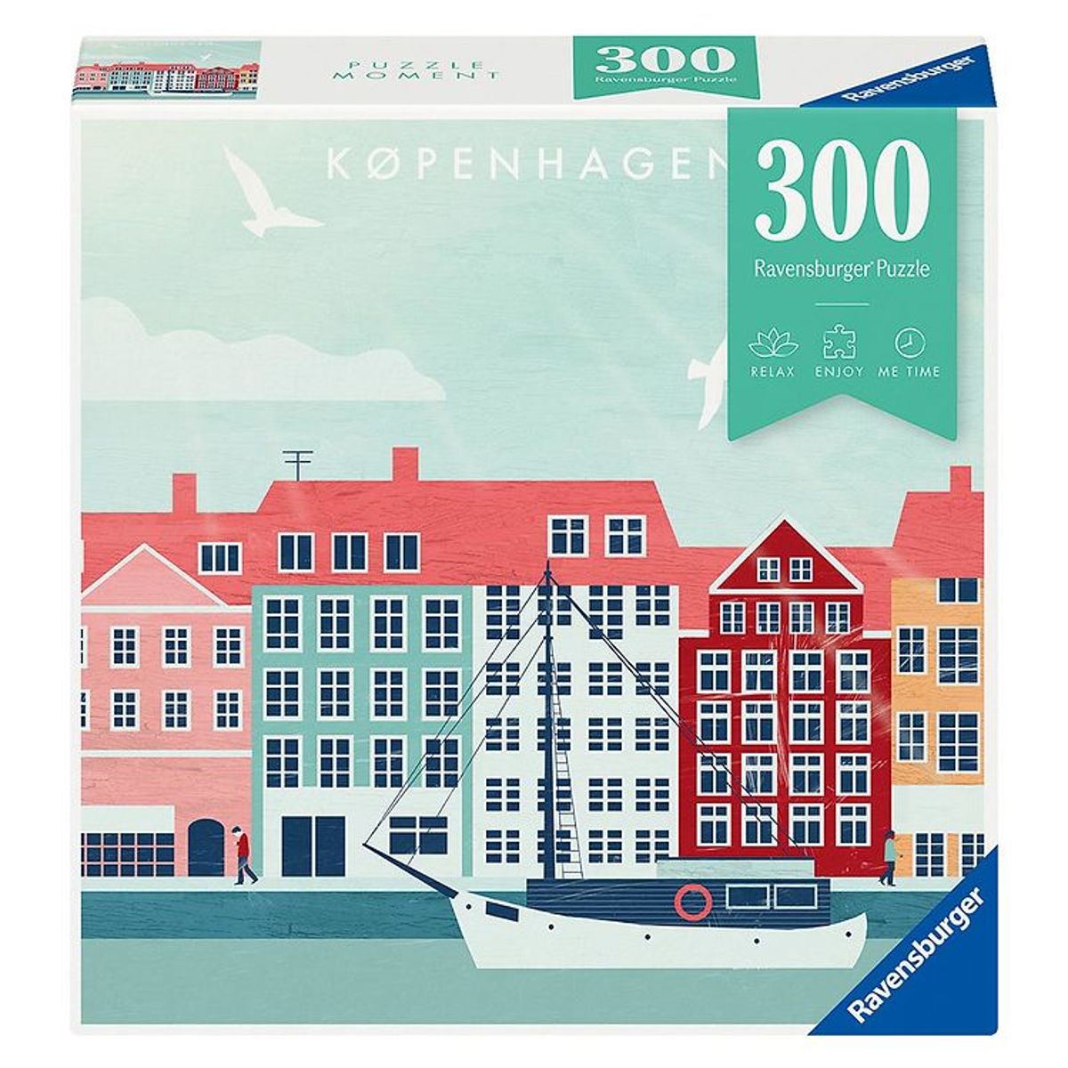 Ravensburger Puslespil - 300 Brikker - København By