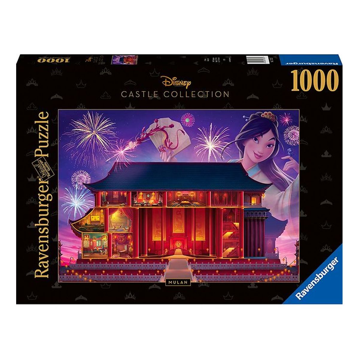 Ravensburger Puslespil - 1000 Brikker - Disney Castles Mulan