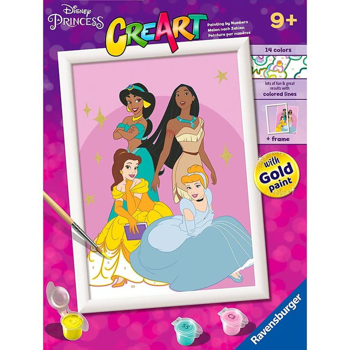 Ravensburger CreArt Malesæt - Disney Princess