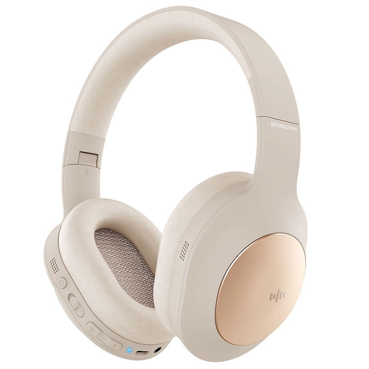 Soundliving Høretelefoner - Wave - Over-Ear - ANC - Beige