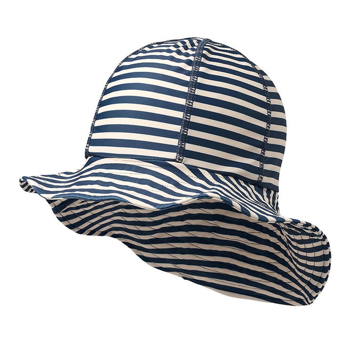 Wheat Badehat - UV40+ - Indigo Stripe