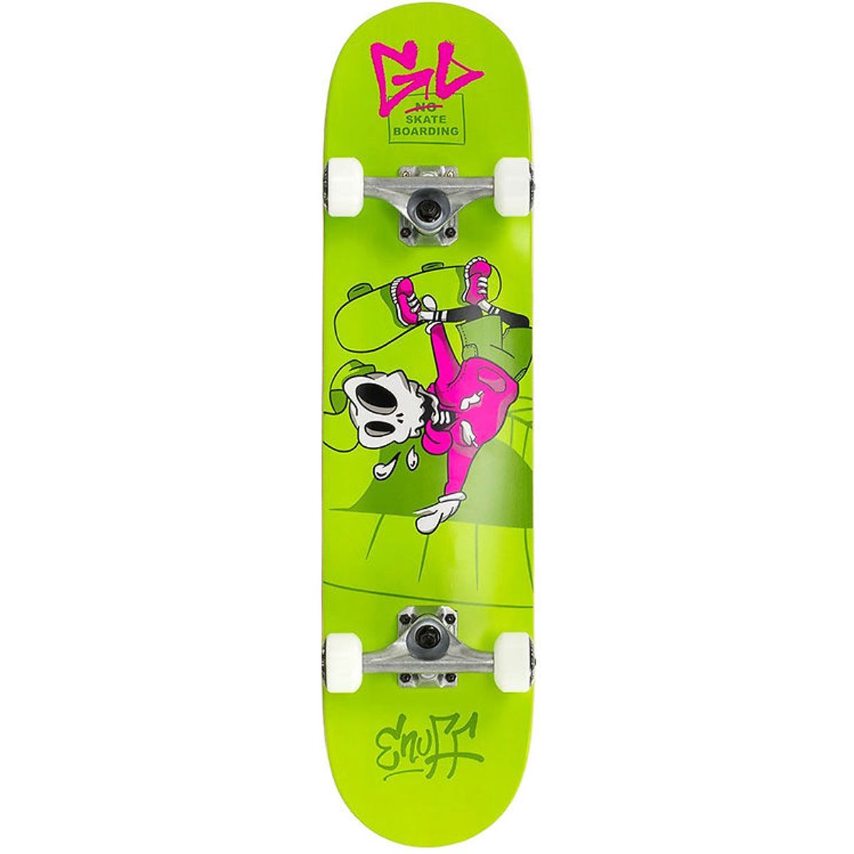 Enuff Skateboard - 7.75'' - Skully Komplet - Grøn