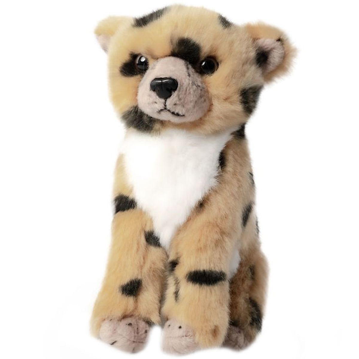 Living Nature Bamse - 17x10 cm - Gepard Unge - Beige/Sort/Hvid