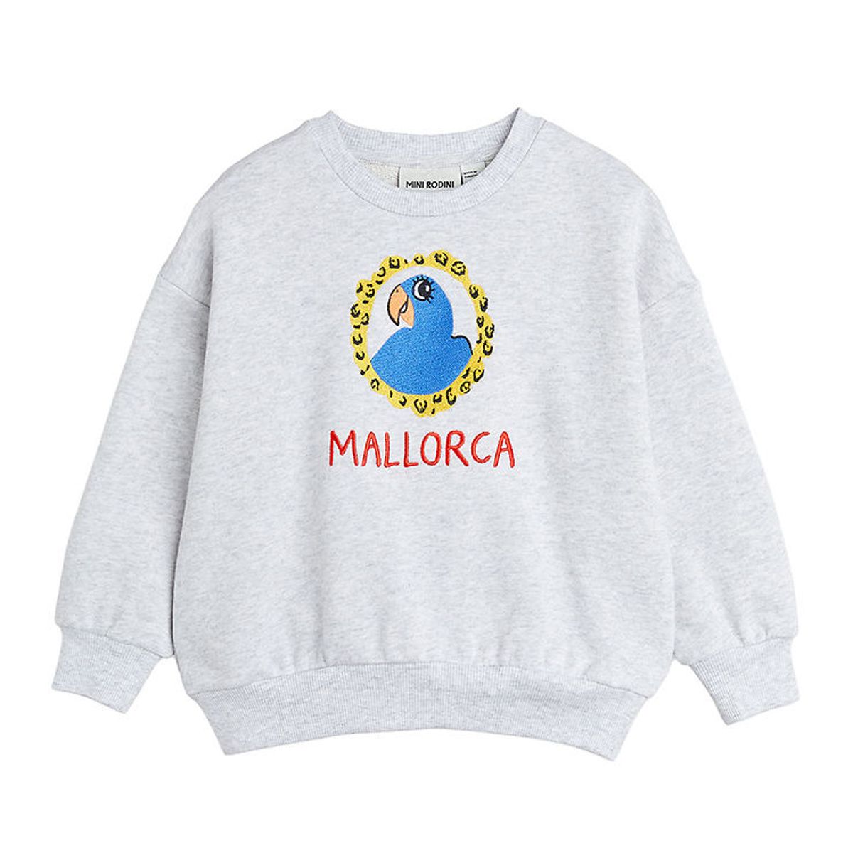 Mini Rodini Sweatshirt - Parrot Enb - Grey Melange