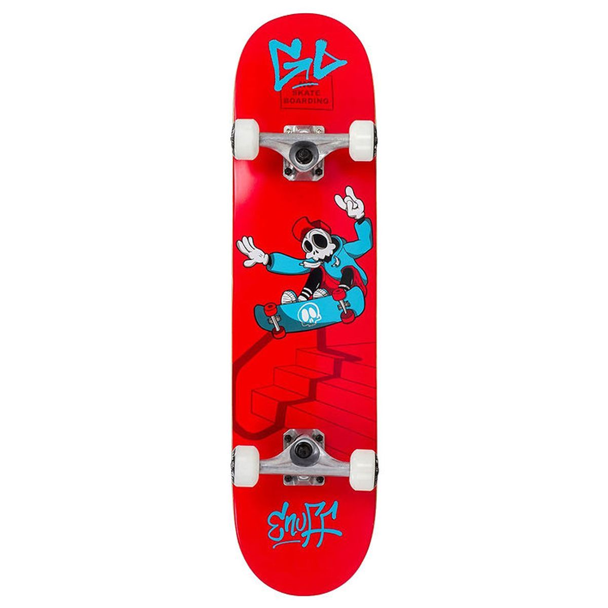 Enuff Skateboard - 7.25'' - Skully Mini Komplet - Rød