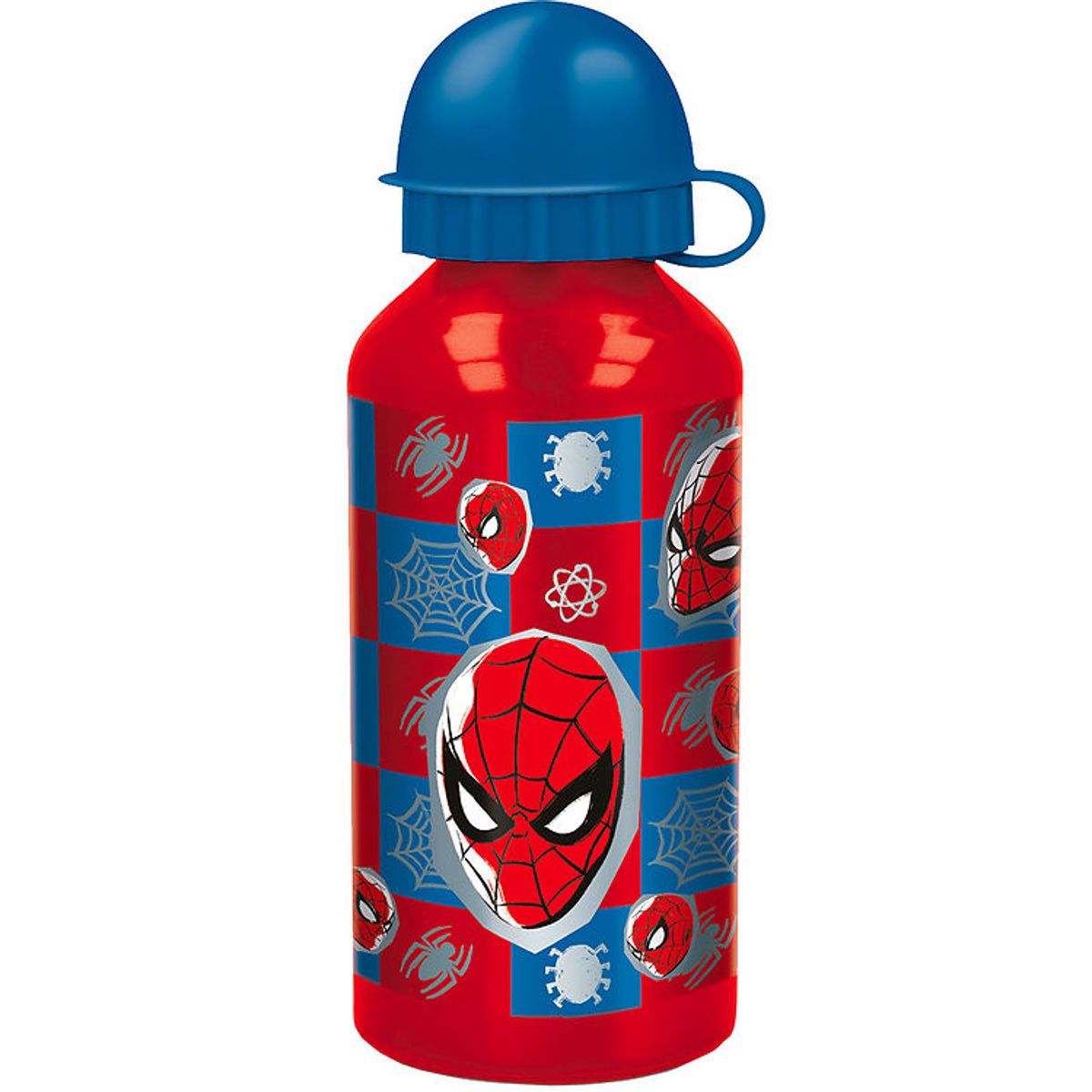 Spiderman Drikkedunk - 400 ml - Aluminum - Rød/Blå