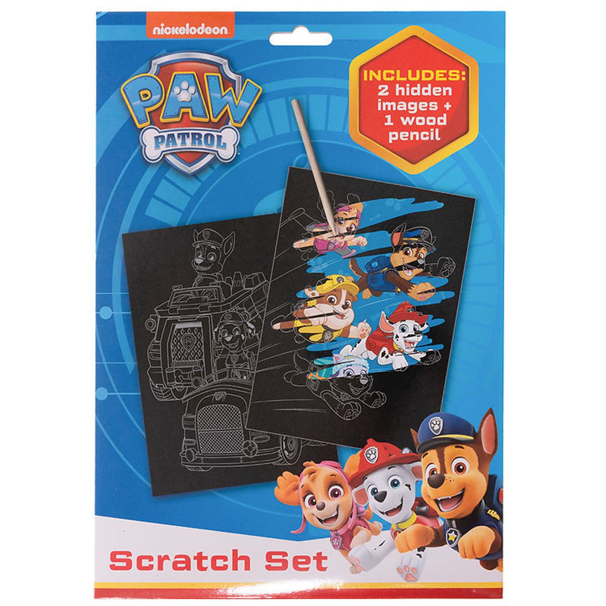 Paw Patrol Kreasæt - Scratch set m. Pencil