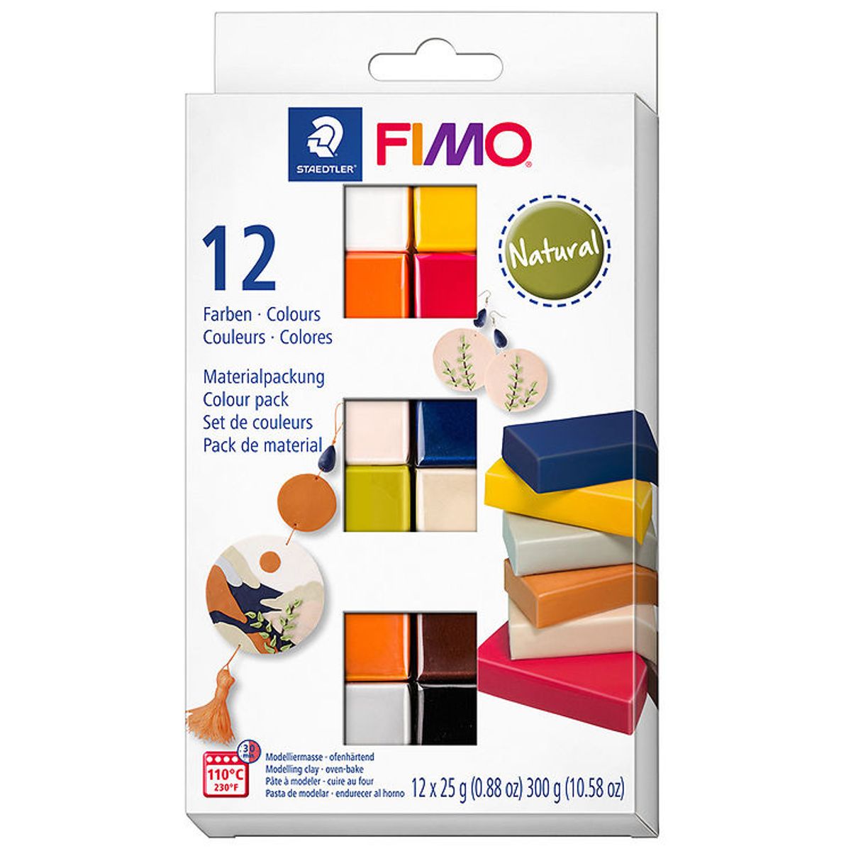 Staedtler FIMO Modellervoks - Soft - 12x25 g - Natural