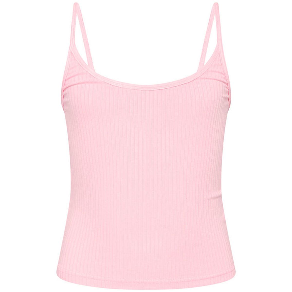 Grunt Top - Rib - Zamora - Viskose - Light Pink