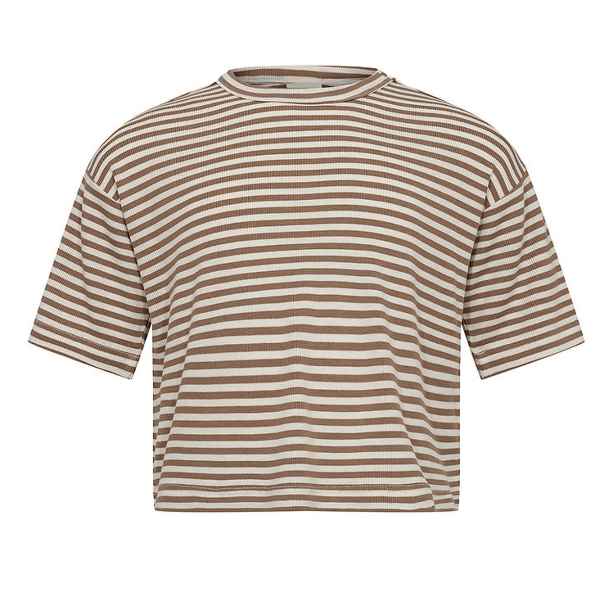 Sofie Schnoor T-shirt - Rib - Viskose - Feluca - Beige Striped