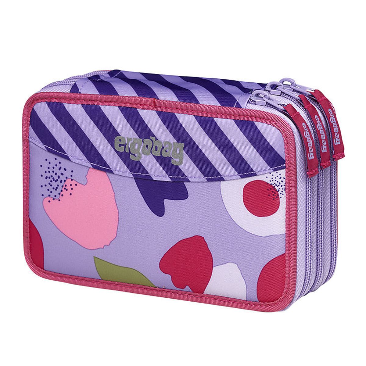 Ergobag Penalhus m. Indhold - Maxi - Flower PowBear