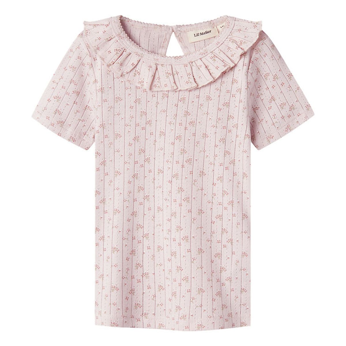 Lil' Atelier T-shirt - NmfRachello - Lilac Ash m. Blomster