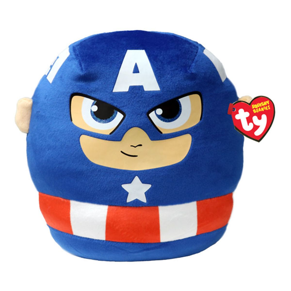 Ty Bamse - Squish Marvel - 35 cm - Captain America