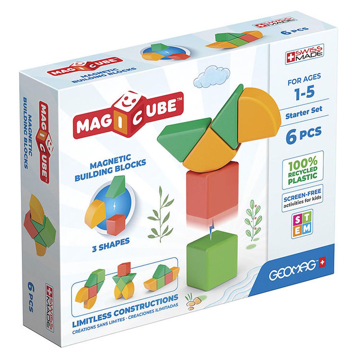 Geomag Magnetsæt - Magicube Starter Set - 6 Dele