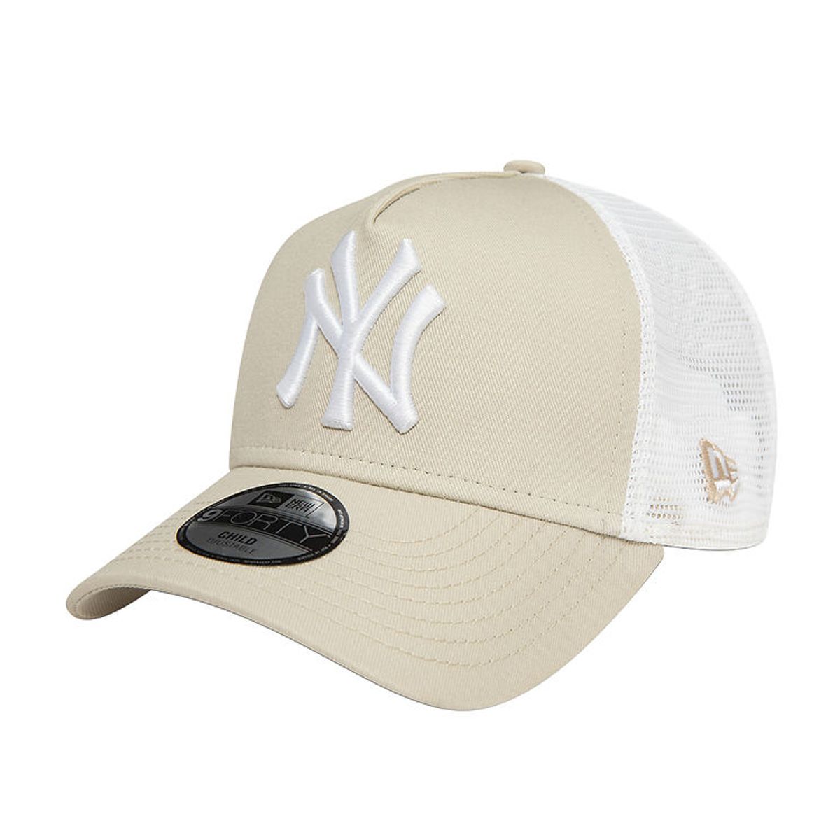 New Era Kasket - 9Forty - New York Yankees - Light Beige/Hvid