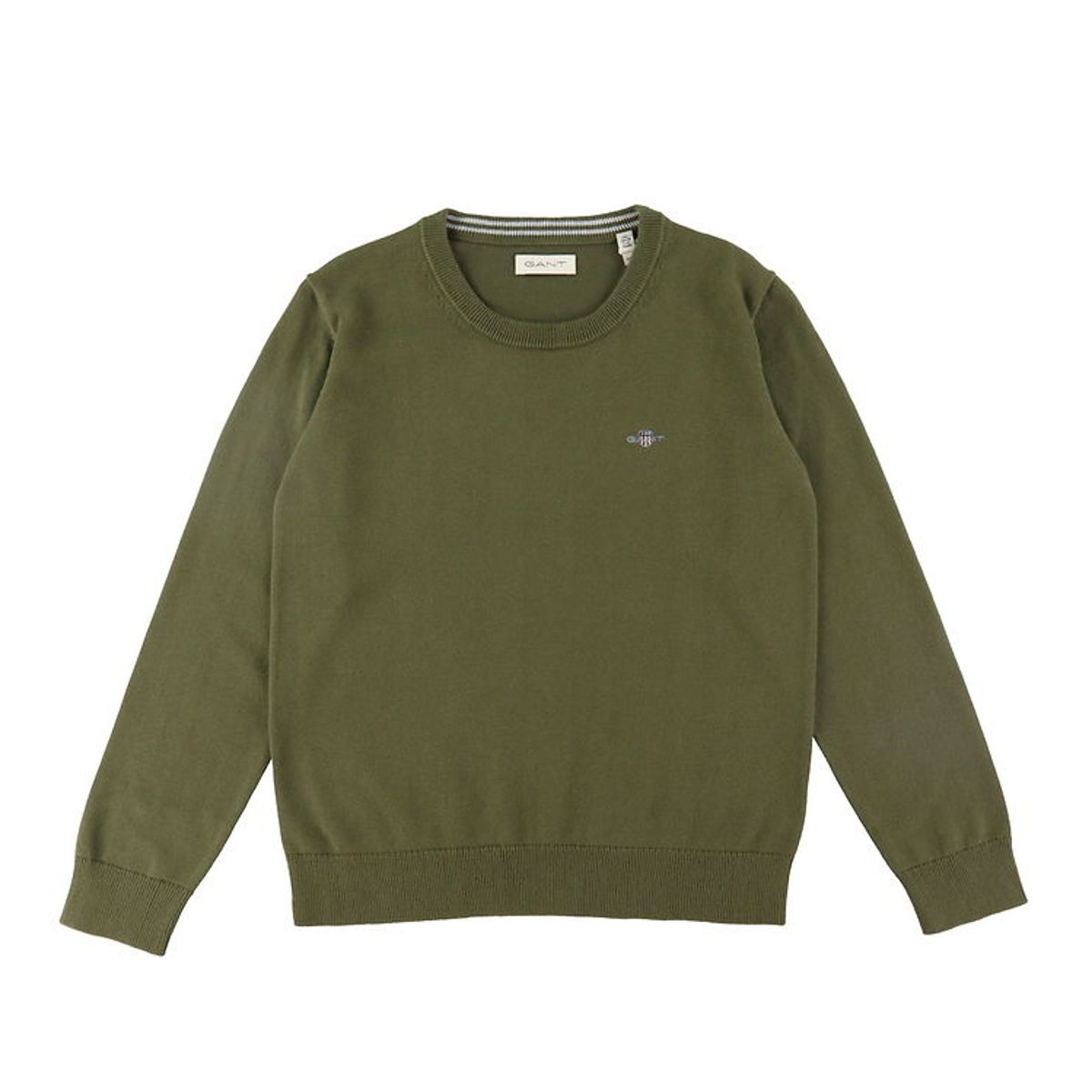 GANT Bluse - Strik - Shield Classic - Juniper Green