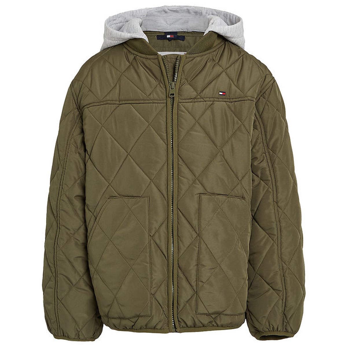 Tommy Hilfiger Dynejakke - Utility Olive